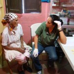 Ana with a patient