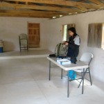 Dr. Ana preparing to see all the patients herself