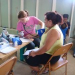 Nurse Brandy Burns hard at work in Las Hadras