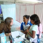 Nurse Brandy with patients