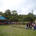 Over 300 people waiting for us at Guayabal on Friday